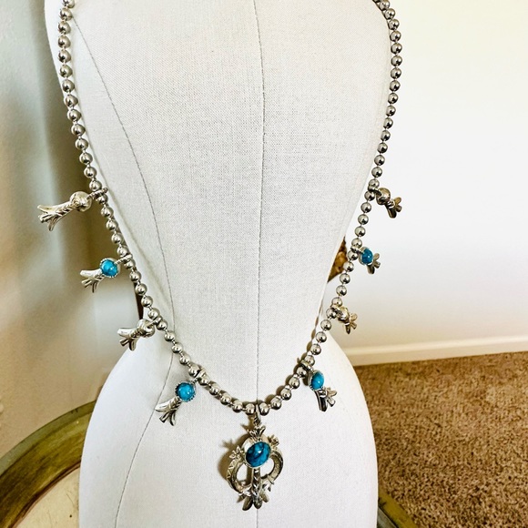 Vintage ARTHUR PEPPER Squash Blossom Necklace - Picture 12 of 16